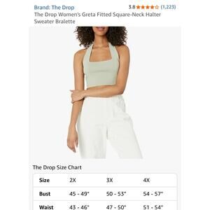 The Drop Green Holtar Top Plus 3x New With Tags